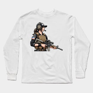 Tactical Girl Long Sleeve T-Shirt